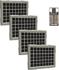 Cuddeback Solar Power Bank - High-Capacity Portable Charger with Solar Charging - Fast Charging for Outdoor Enthusiasts Bundle with High-Speed Card Reader (4-Pack)
