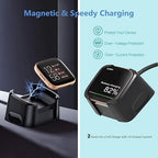 YCWZZH 6FT Fast Wall Charger for Fitbit Versa 2 Charger USB Charging Cable Cord for Versa 2 Health & Fitness Smartwatch Replacement Charger Dock