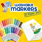 Crayola Pip-Squeaks Washable Marker Set (65ct), Coloring Set, Drawing Art Supplies for Kids, Spring Craft Kit, Travel Activity, Gifts for Kids