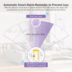 Aircawin Mini GPS Tracker, Key Item Finder Locator,No Monthly Fee App for iOS/Android 2023 Latest,Portable Anti-Lost Bluetooth Tag Item Tracker for Luggages/Kids/Pets/Phone/Wallet/Bag-2Pcs-Pink+Purple