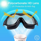 Swim Goggles No Leaking Anti-Fog Pool Goggles Swimming Goggles for Adult Men Women Youth, UV Protection 180° Clear Vision