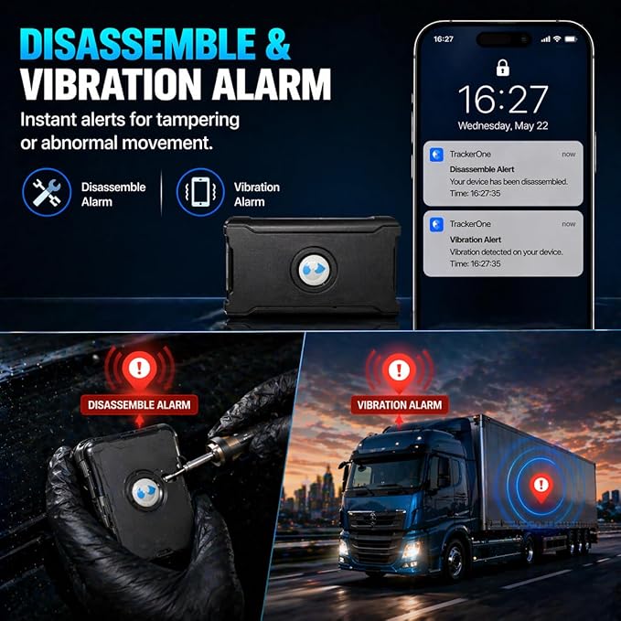 GPS Tracker for Vehicles Cars with Long Battery Life up to 90 Days, Strong Magnet, Unlimited Range, Geo-Fence, 4G Real Time Car Tracker Device Hidden Vehicle Tracking, Subscription Needed