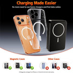 26800mAh Magnetic Power Bank, Mag-Safe Compatible Wireless Portable Charger, Aluminum Alloy, Large Capacity 20W Fast Charging USB-C, Travel Essential, for iPhone 17Air/16/15/14/13/12 Series, Black