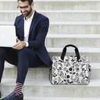 Laptop Bag 15.6 inch, Waterproof Laptop Case with Strap, Protective Laptop Carrying Case for Women&Men, Goth Bat Foral
