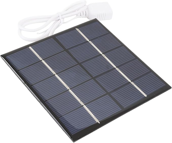 Akozon 1.2W 5V Portable Solar Panel Charger for Phones & 3.7V Batteries – Lightweight Polycrystalline Silicon Power Bank Solution