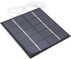 Akozon 1.2W 5V Portable Solar Panel Charger for Phones & 3.7V Batteries – Lightweight Polycrystalline Silicon Power Bank Solution