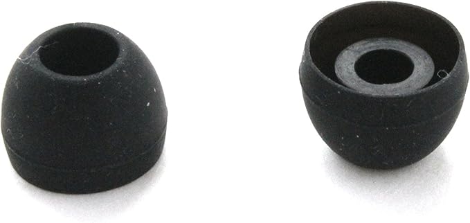 4 Pairs Replacement Eartips Earbuds Eargels Earpads for Powerbeats 2 Wireless Beats by dr dre (Black)