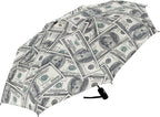 Folding Umbrella Windproof Travel Umbrellas Money Hundred Dollar Bill Light Portable Manual Rain Umbrellas for Man Women
