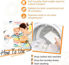 Laundry Detergent Sheets (480 Loads), Orange,Great For Travel,Apartments, Dorms,CLEARALIF Laundry Detergent Strips Eco Friendly & Hypoallergenic (80 Count, Pack of 3)