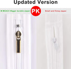M MOACC Kids Garment Bags Little Girl Dress Bag Clear for Costume with Zipper Set of 5,Small