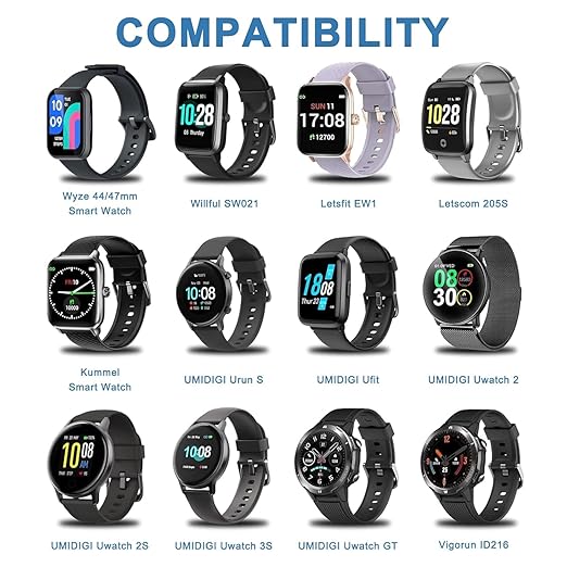 Vancle 2 Pack VeryFit Smartwatch Charger Cable, Magnetic USB Charging Cable for Veryfit Smart Watch ID205L, ID205U, IDW28, ID207, IDW13, IDW15, IDW19, ID208 Plus, ID208BT, ID206 and More (3.3ft/100cm)