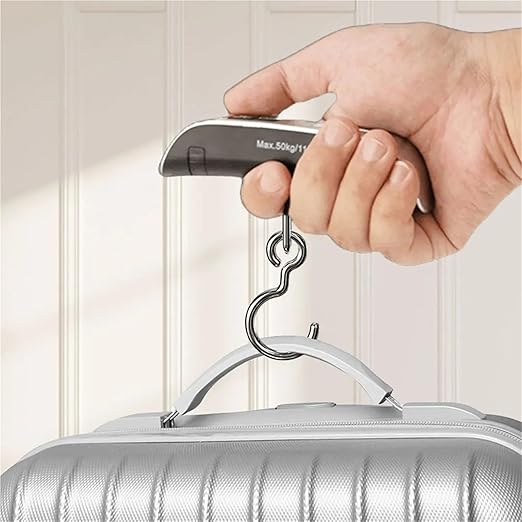Luggage Weight Scale, 5pcs 50kg/110lb Electronic Hanging Suitcase Travel Weighs Portable Digital Luggage Weight Scale LCD Display Hand Luggage Scale,for Travel(Hanging Hook)