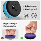 for Earphone Carry Case, 5-Pack Round Pocket Earbud Travel Carrying Case with Zipper for Smartphone Earphone, Wireless Headset, USB Cable, SD Cards Storage Bags, Masks and More