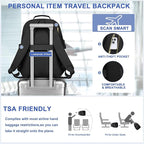 Focdod Laptop Backpack for Women Bookbag: 15.6 inch Work Backpacks with Pouch Pocket for Large Capacity Cup & USB Charger College Book Bag Travel Business Nurse Teacher Bookbags Anti-theft Back Pack