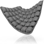 Inflatable Seat Cushion-Airplane Seat Cushion for Travel.Suitable for Long Distance Sedentary People to Use,Easy to Carry, 3D Inflatable Airbag is Ergonomic and Suitable (Gray)