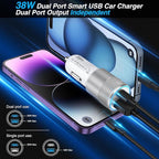 Car Charger, 5 Pack 38W Dual Ports USB-C & USB-A Cigarette Lighter Adapter Fast Charging Car Phone Charger for iPhone 16e 16 15 14 13, Samsung S25 S24, Pixel Cargador para Carro Phone Plug for Car