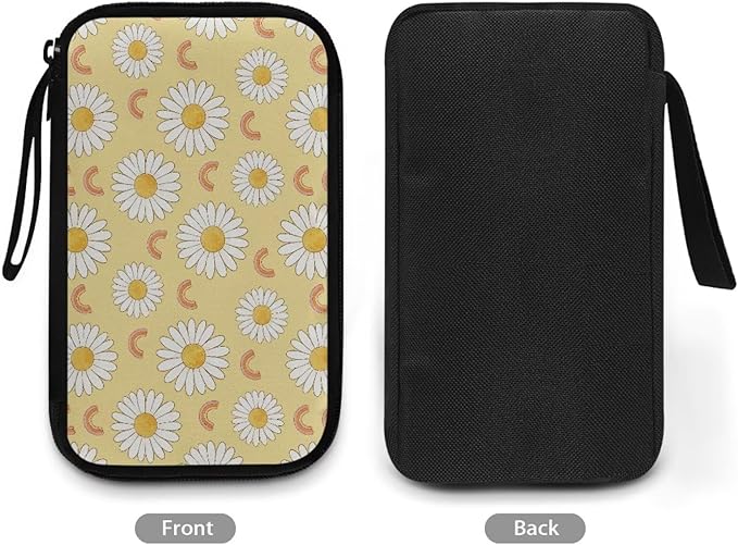 Daisies Travel Cord Organizer Case Tech Pouch Electronic Accessories Carry Case Storage Bag Travel Bag Cable Organizer for Charger Earphone Phone Cord Cable