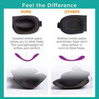 Bucky 40 Blinks No Pressure Eye Mask for Travel & Sleep, Hibiscus Leaf, One Size