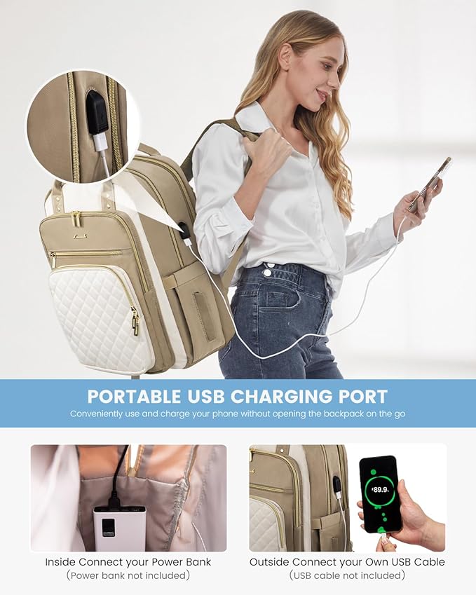 LOVEVOOK Laptop Backpack for Women with Laptop Compartment,Fits 17" Laptop