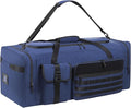 130L Extra Large 36" Heavy Duty Sports Gym and Travel Duffel Bag - Oversized Equipment Gear Bag for Basketball, Baseball, Hockey, Football, Helmets, and Pads - Durable, Giant (Blue)
