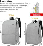 MAXTOP Deep Storage Laptop Backpack Business Anti-theft Backpacks[Water Resistant] College School Computer Bookbag Fits 17 Inch Laptop