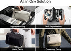 LUGGEX Large All-in-One Tech Pouch, CBX01 Cable Organizer Bag with Removable Strap, Double Accessories Bag & Water Resistant for Kindle, Chargers, Cord