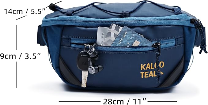 Travel Fanny Pack 3L, Crossbody Adjustable Strap, Padded Back, Water Repellent