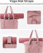 BAGSMART Tote Bag for Women, Tote Bag with Zipper Work Tote with Compartments Nurse Shoulder Hanbag for Travel, Gym