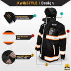 KwikSafety - Charlotte, NC - TORRENT Rain Jacket & Trench Coat ANSI OSHA Class 3 High Visibility Jacket Hi Vis Rain Gear