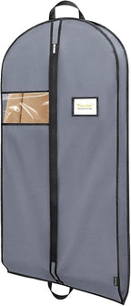 BALEINE 1PK Heavy Duty Garment Bag with Shoe Storage Travel Bag for Dresses, Suit, Coats Travel Essential (43", Grey)