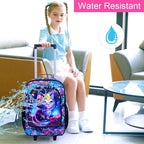WZLVO Kids Luggage for Boys and Girls, Cute Dinosaur Unicorn Rolling Wheels Suitcase for Toddler Children