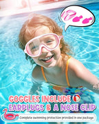 Swim Goggles 2 Pack, Wide View Anti Fog&UV Swimming Goggles for Audlt, No Leak Pool Beach Essentials for Men Women