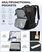 coofay Vacuum Backpack Travel with Pump Airbag Travel Backpack with Vacuum System Mochila de Viaje Compresion al Vacio Easyvacpack Vacpack Backpacks for Traveling Carry on Luggage