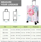 Travel Luggage Cover Suitcase Protector Fits 18-32 Inch Wheel Covers PatternedTravel Related Items Flower Luggage Protector Elastic M
