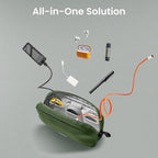tomtoc Electronics Organizer Travel Case, Water Resistant Travel Bag Cable Organizer for Essentials, Tech Pouch Accessories Carry Storage for Cord, Phone, Cables, Airpods, USB Flash Drive, Daily Items