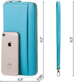 Travel Document Organizer - RFID Passport Wallet Case Family Holder Id Wristlet