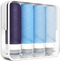 Travel Bottles for Toiletries, Silicone TSA Approved Bottles, Leakproof Shampoo & Toiletry Containers for Airplane, Vacation & Business Trips