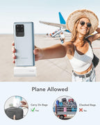 charmast Portable Charger USB C for iPhone 17/16/15, 5000mAh Fast Charging Power Bank with Built-in Type-C Connector, 20W Mini Battery Pack for iPhone 17/16/15 Series, Samsung S25/S24/S23, and More
