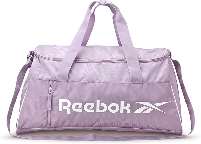 Reebok Duffle Bag - Lightweight Unisex Carry On Gym Bag - Travel and Sports Duffel Bags for Men and Women, Denver - Lavender