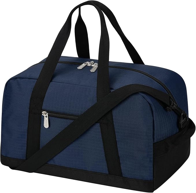 Apenze Small Gym Bag 14 inch lightweight Carry On Mini Duffel Bag for Travel Sport - Navy Blue