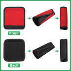 uxcell 3 Pcs Luggage Handle Wrap for Suitcase, Neoprene Handbag Grip Cover Protector Luggage Identifiers Suitcase Handle Wraps for Luggage Shopping Bag Travel Bags, Red