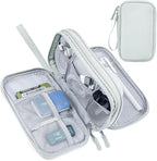 Electronic Organizer Travel Cable Accessories Bag,Electronic Organizer Case,Electronic Accessories Organizer Bag for Power Bank, Charging Cords, Chargers, Mouse, USB Cable, Earphones (Mint Green)