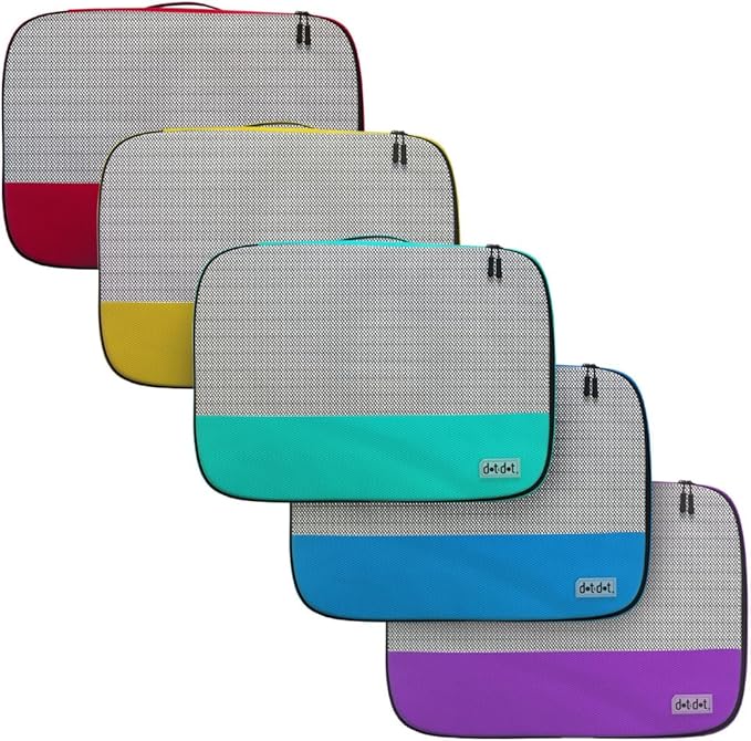 Small Packing Cubes for Travel - 5pc Packing Cubes for Suitcases - Lightweight Luggage Organizer Bags (Non-Compression)