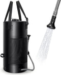 SPACEREST 5 Gal/3 Gal Solar Shower Bag, Solar Heating Camping Shower Bag, On-Off Switchable Shower Head, Portable Shower with Thick Tarpaulin for Camping, Surfing, Outdoor Traveling, No Tear & Leak