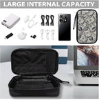 Dollar Print Electronics Organizer Waterproof Cable Organizer Bag, Shockproof Cord Storage Bag, Travel Essentials for Electronics Items/USB/SD/Charger
