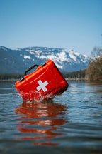NANUK 910 Waterproof First Aid Box Empty – Durable, Medical First Aid Organizer Case, IP67-Rated, Dustproof, Impact-Resistant, and Floats (13.2" x 9.2" x 4.1") – Red