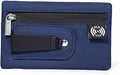 RFID Hidden Clip Stash Money Belt - Ultra Thin Anti-Theft Travel Pouch with Credit Card Slots for Women/Men, Perfect for International Travel, Daily Commute & Outdoor Activities (Deep Blue)