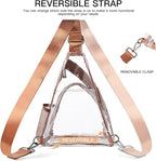 LATMAP 7L Sling Bag For Women Men Backpack Fanny Pack Crossbody Chest Travel Shoulder Belt Bags Purse Handbag PU Leather