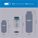Nalgene 32 oz Wide Mouth Water Bottle | BPA-Free, Durable & Leak Proof, Lightweight Bottle for Hiking & Gym, Work & Travel