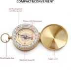 Camping Survival Compass Metal Compass Kids Compass for Hiking Camping Hunting Outdoor Military Navigation Tool